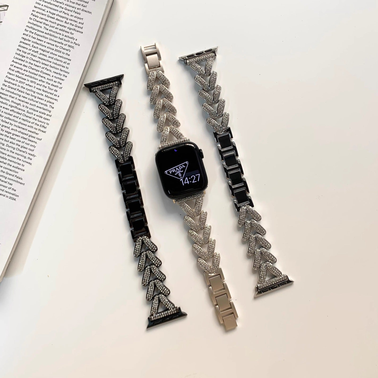 Heart-Shaped Link Bracelet for Apple Watch