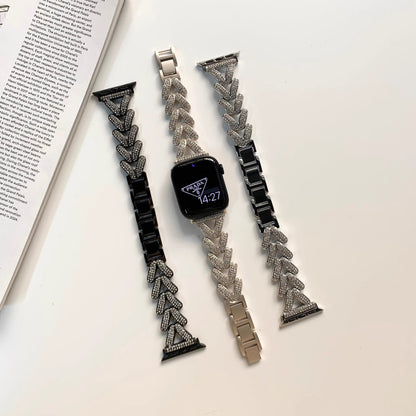 Heart-Shaped Link Bracelet for Apple Watch