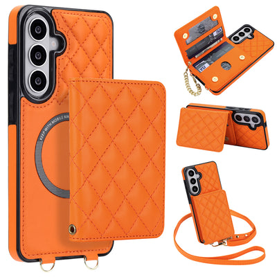 Detachable Quilted Crossbody Galaxy Wallet Case