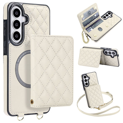 Detachable Quilted Crossbody Galaxy Wallet Case