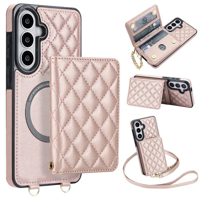 Detachable Quilted Crossbody Galaxy Wallet Case