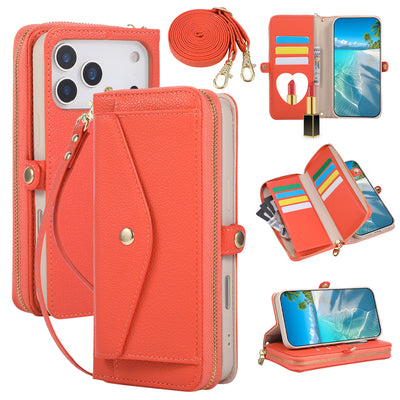 5-in-1 Genuine Leather Crossbody Case