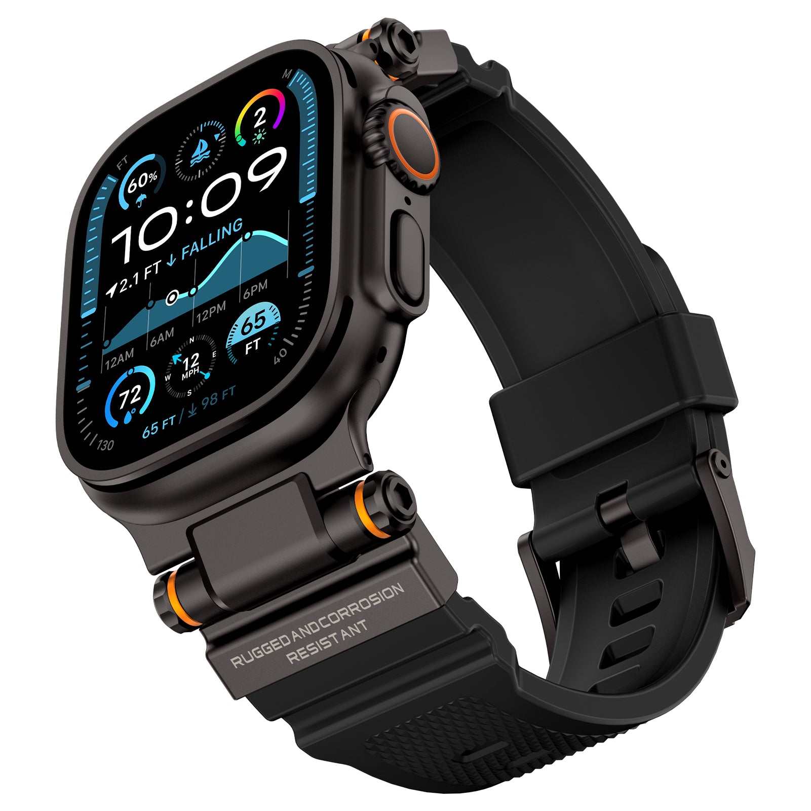 Mecha Tactical Silicone Band For Apple Watch