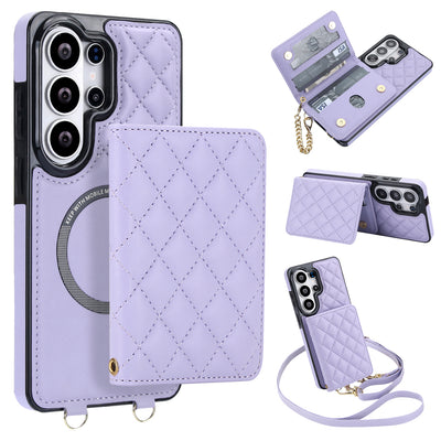 Detachable Quilted Crossbody Galaxy Wallet Case
