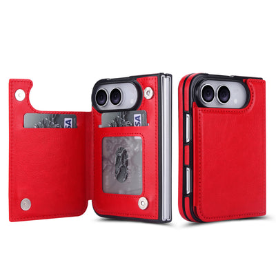 Signature Genuine Leather Wallet Case for iPhone Duo