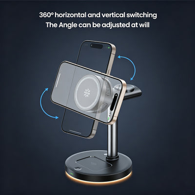 3-in-1 Magnetic Wireless Charger with Advanced TEC Cooling