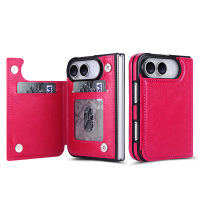 Signature Genuine Leather Wallet Case for iPhone Duo