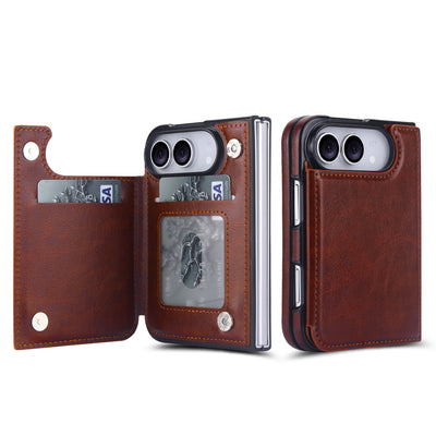 Signature Genuine Leather Wallet Case for iPhone Duo