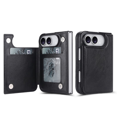 Signature Genuine Leather Wallet Case for iPhone Duo