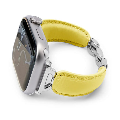 Leather Ring Buckle Band For Apple Watch
