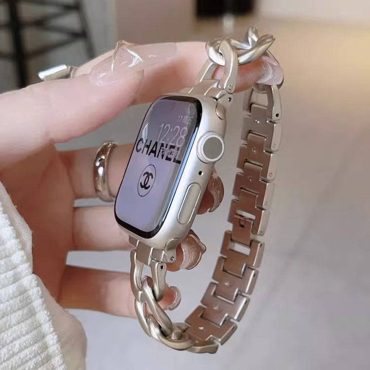 Heart-Shaped Link Bracelet for Apple Watch