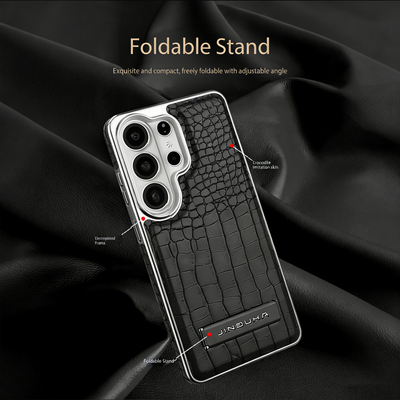 Magnetic Crocodile Pattern Galaxy Phone Case