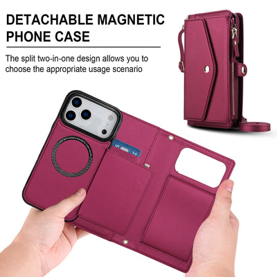 Detachable Clip-In Genuine Leather Case