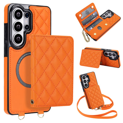 Detachable Quilted Crossbody Galaxy Wallet Case