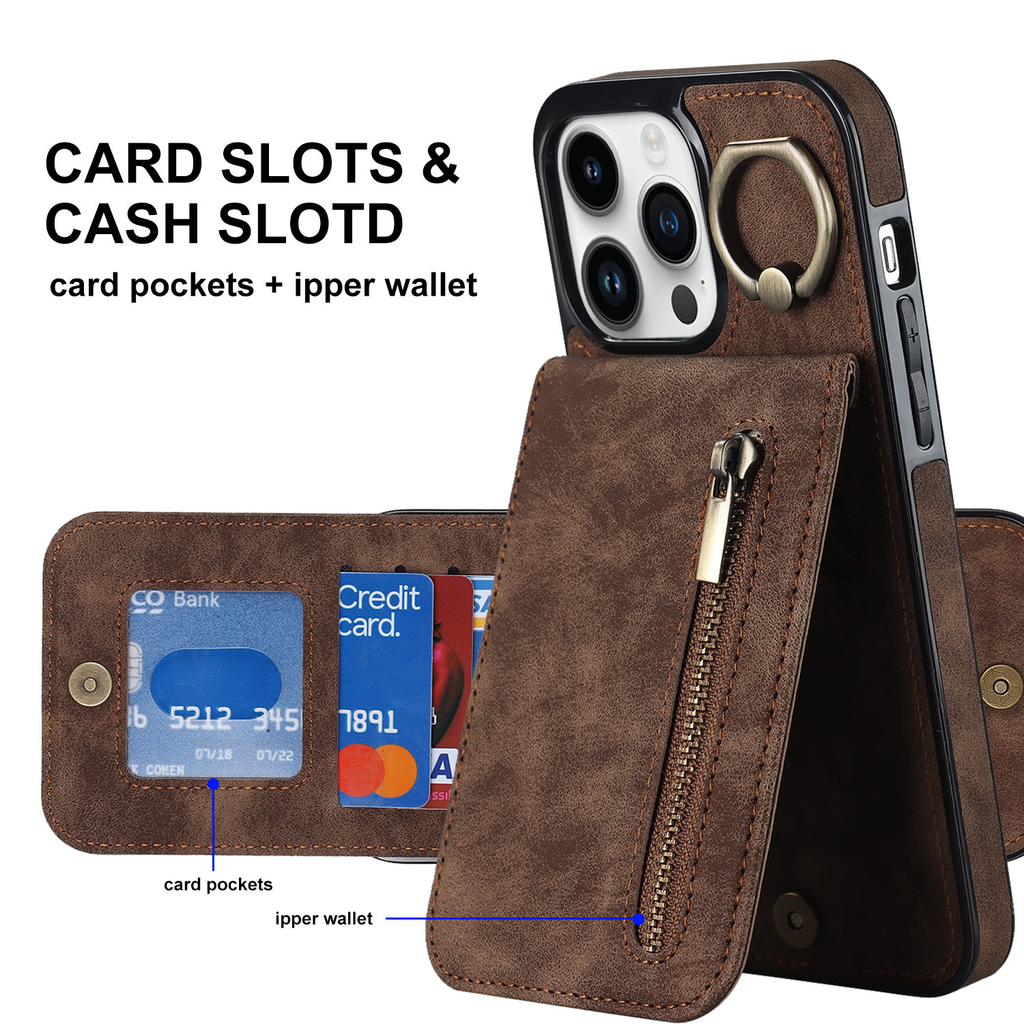 Slim Leather iPhone Wallet Case