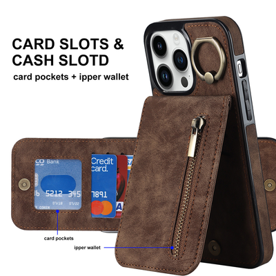 Slim Leather iPhone Wallet Case