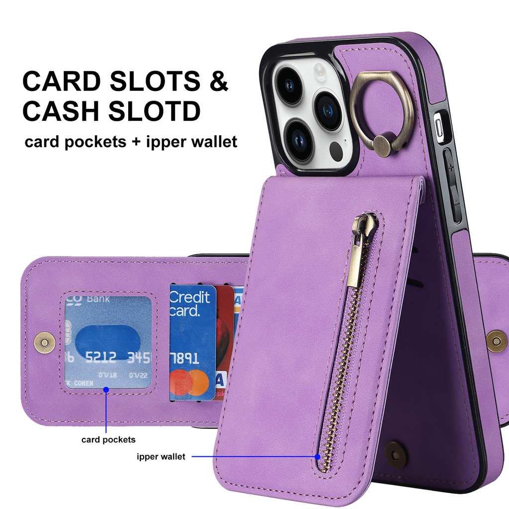 Slim Leather iPhone Wallet Case