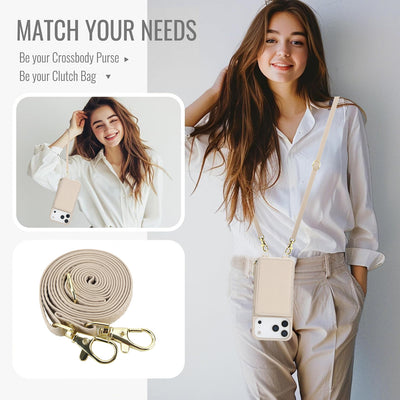 Full Grain Leather Crossbody Shockproof Cases