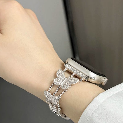 Butterfly Bling Diamond Link Bracelet for Apple Watch