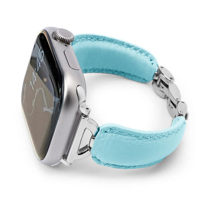 Leather Ring Buckle Band For Apple Watch