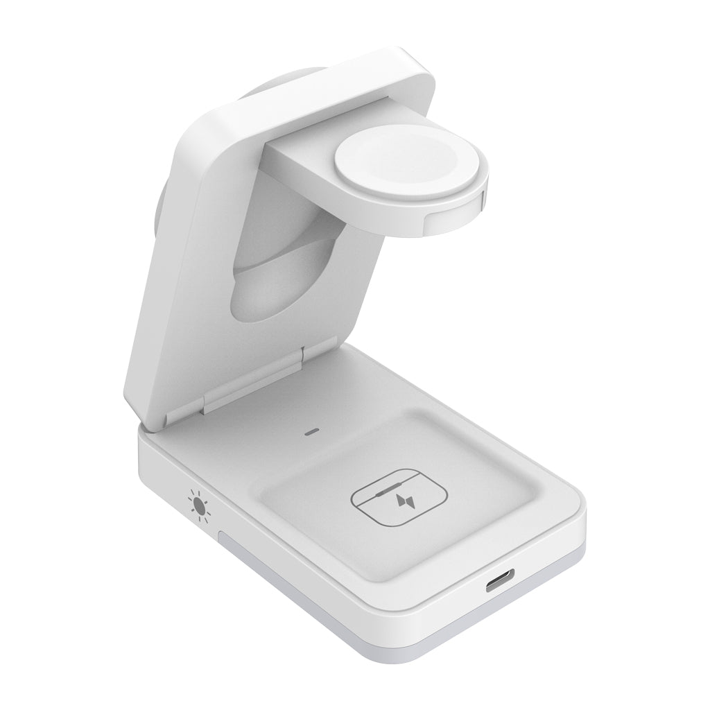 PocketCharge Foldable 3-in-1 Charging Station