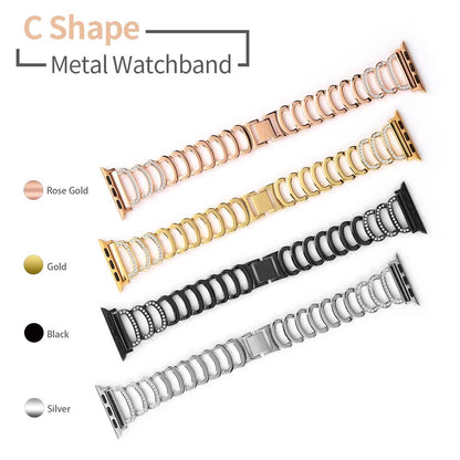 Bling Diamond Link Bracelet For Apple Watch