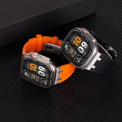 AP Thick Silicone Band With Titanium Adapter For Apple Watch