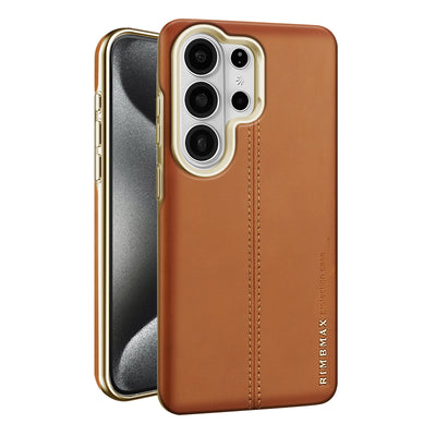 Stitched Genuine Leather Galaxy Phone Case
