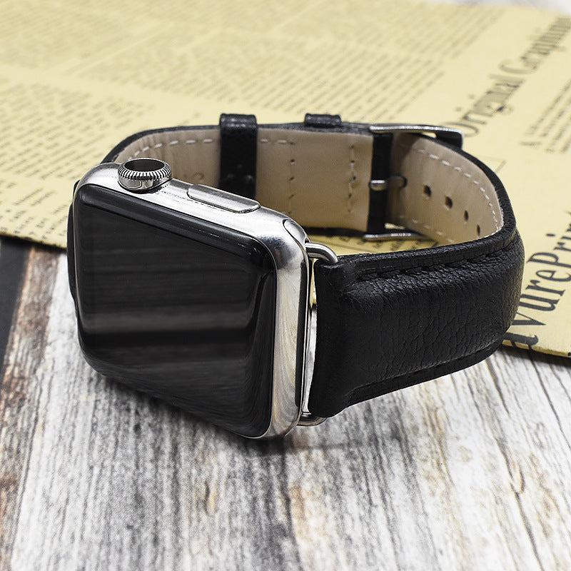 French goatskin watch strap For Apple Watch