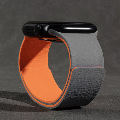 Magnetic Silicone Lychee Band For Apple Watch