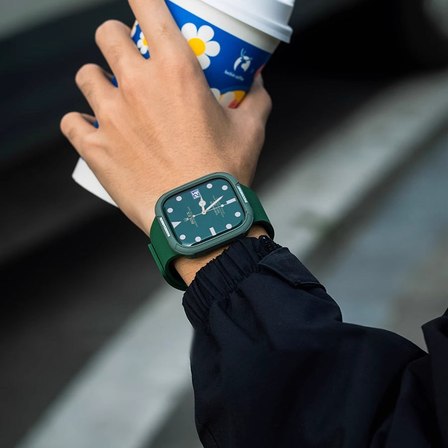 Magnetic Silicone Lychee Band For Apple Watch