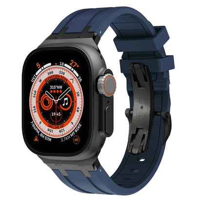 AP Thick Silicone Band With Titanium Adapter For Apple Watch