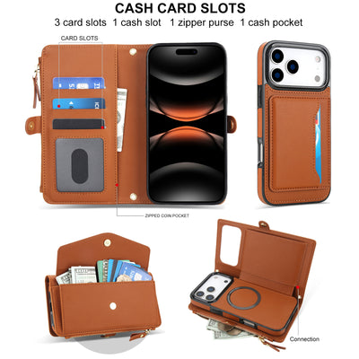 Detachable Clip-In Genuine Leather Case