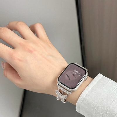 Butterfly Bling Diamond Link Bracelet for Apple Watch