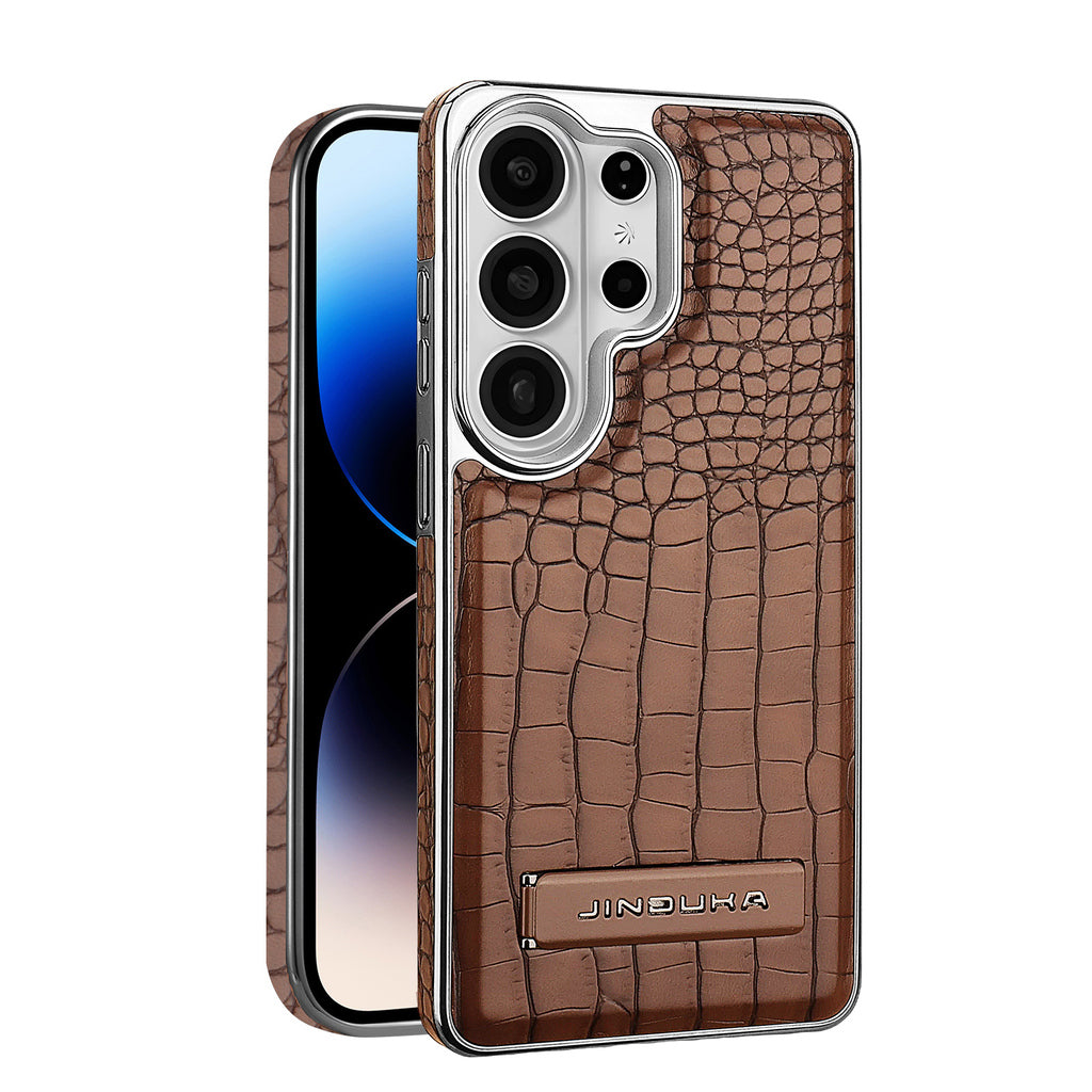 Magnetic Crocodile Pattern Galaxy Phone Case