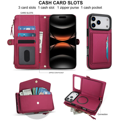 Detachable Clip-In Genuine Leather Case