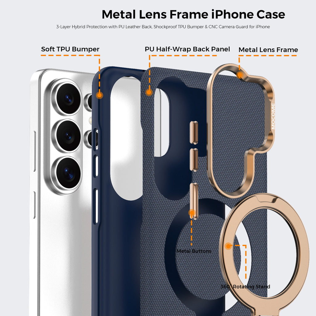 GUDEEN Magnetic Ring Stand Case for Samsung Galaxy