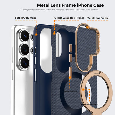 GUDEEN Magnetic Ring Stand Case for Samsung Galaxy