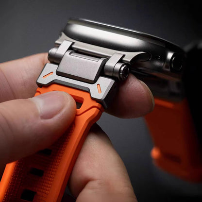 Explorer Rubber Band With Titanium Adapter For Apple Watch