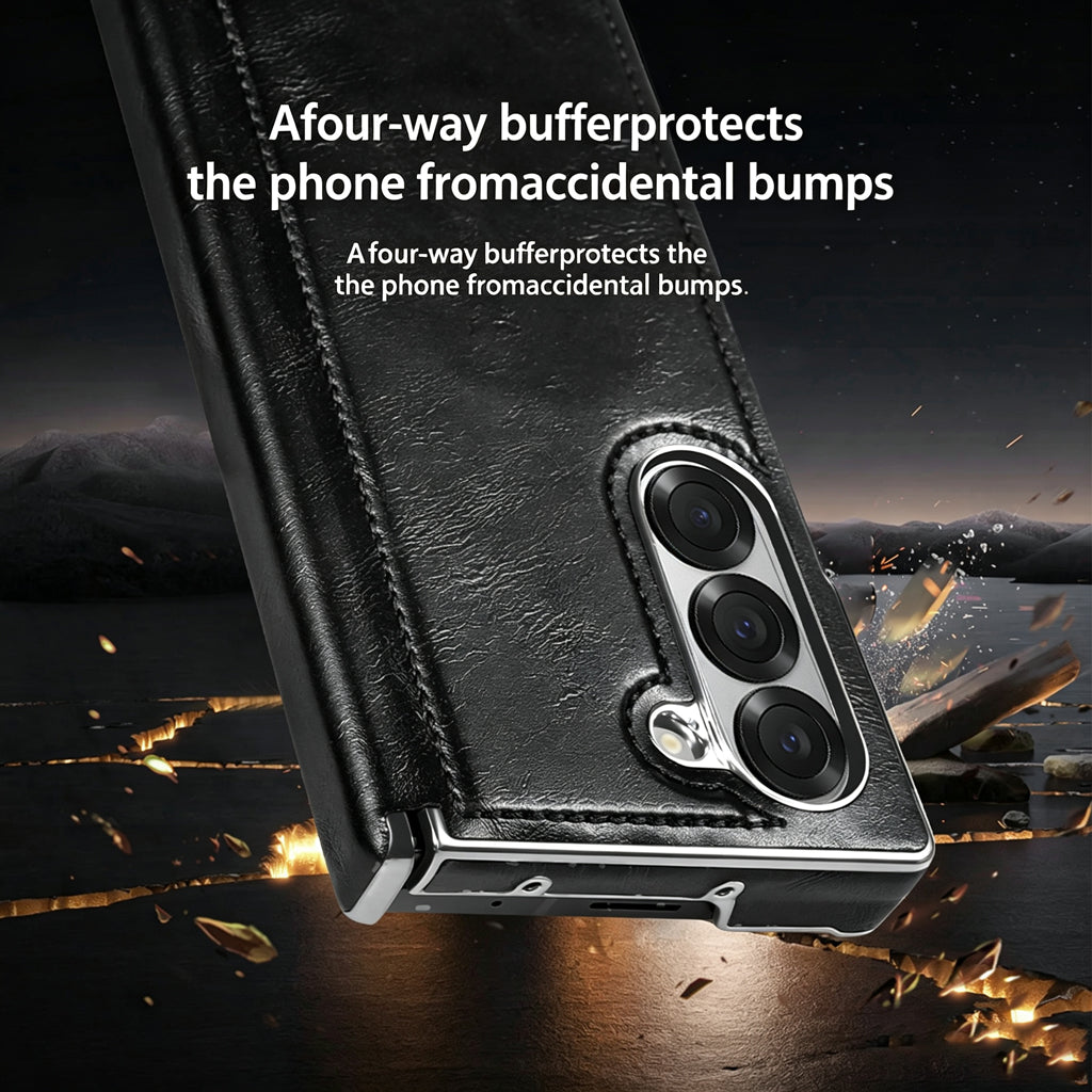 Vintage Leather Galaxy Z Fold Case