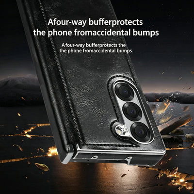 Vintage Leather Galaxy Z Fold Case