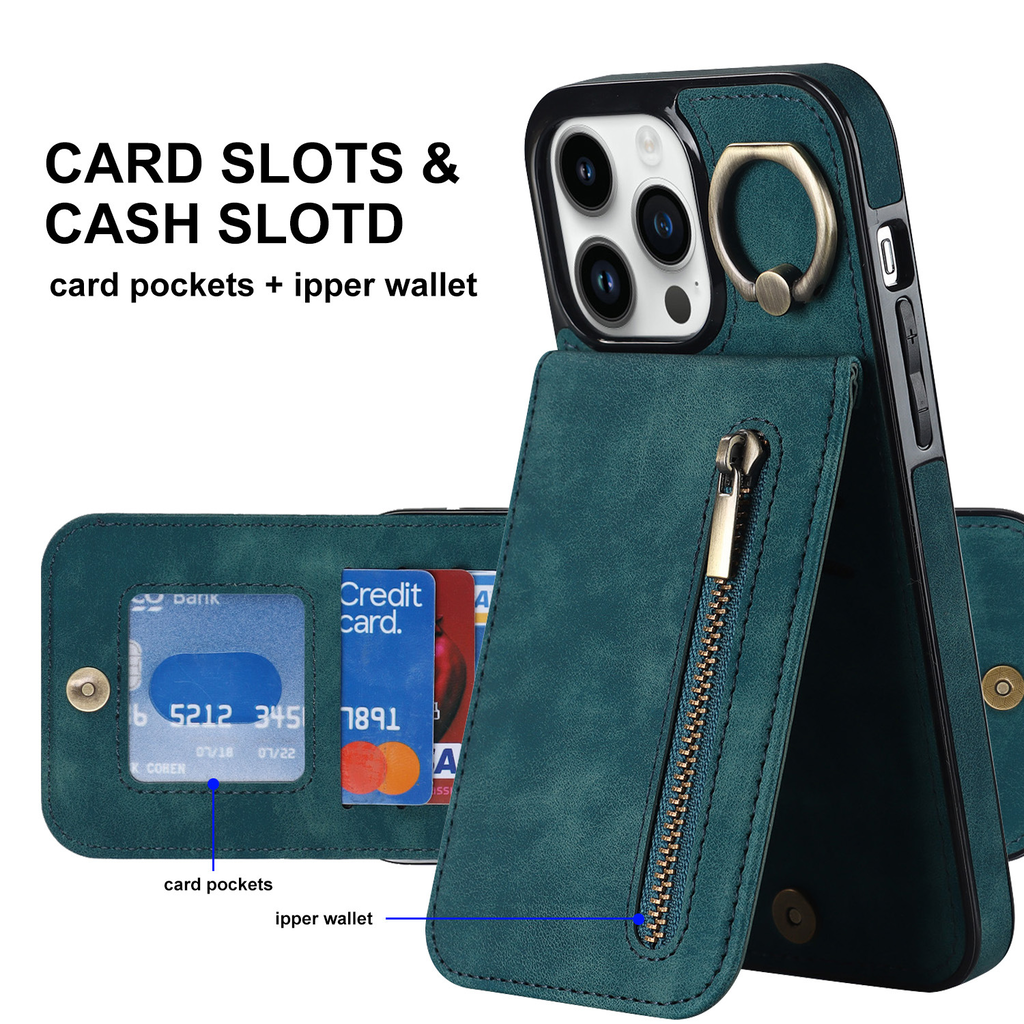 Slim Leather iPhone Wallet Case