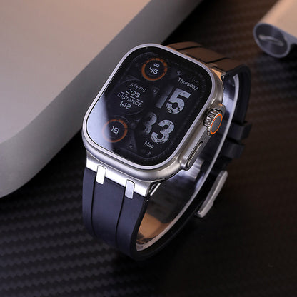 AP Thick Silicone Band With Titanium Adapter For Apple Watch