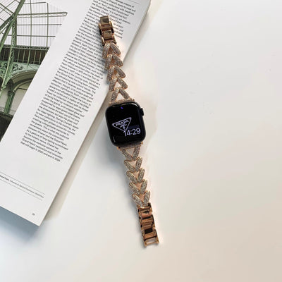 Heart-Shaped Link Bracelet for Apple Watch