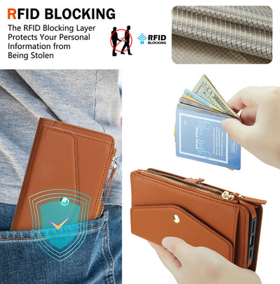 Detachable Clip-In Genuine Leather Case