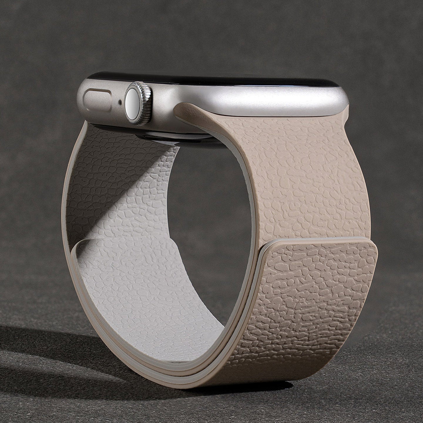 Magnetic Silicone Lychee Band For Apple Watch