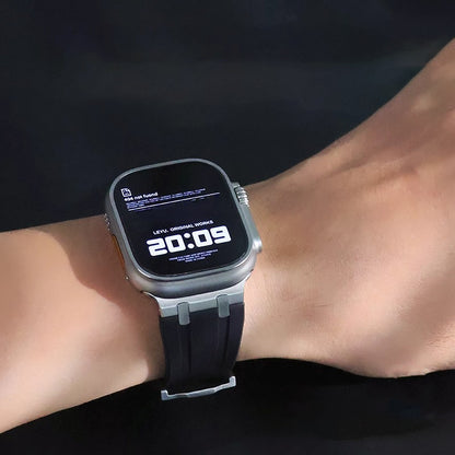 AP Thick Silicone Band With Titanium Adapter For Apple Watch