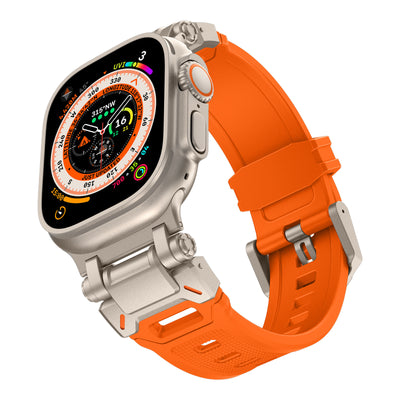 Explorer Rubber Band With Titanium Adapter For Apple Watch