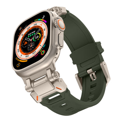Explorer Rubber Band With Titanium Adapter For Apple Watch
