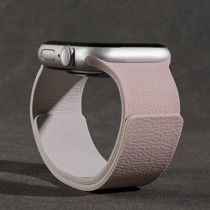 Magnetic Silicone Lychee Band For Apple Watch